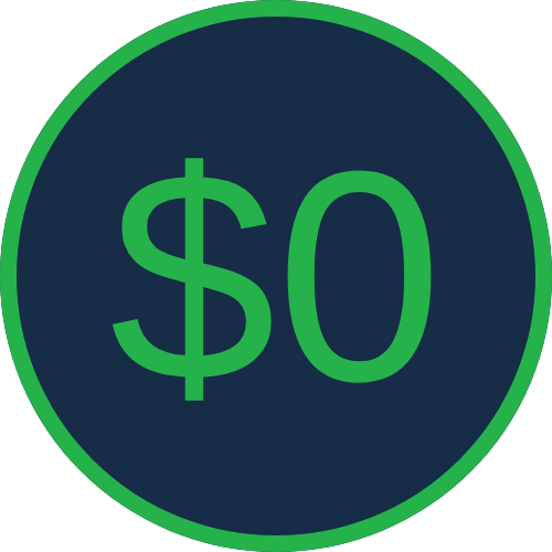 0 dollar icon