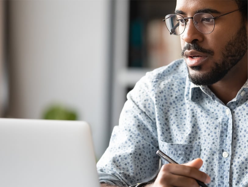 man using computer