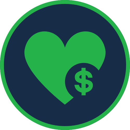 Loyalty discount icon
